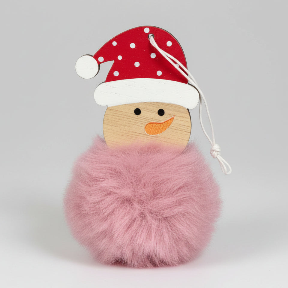 Pink Xmas Snowman
