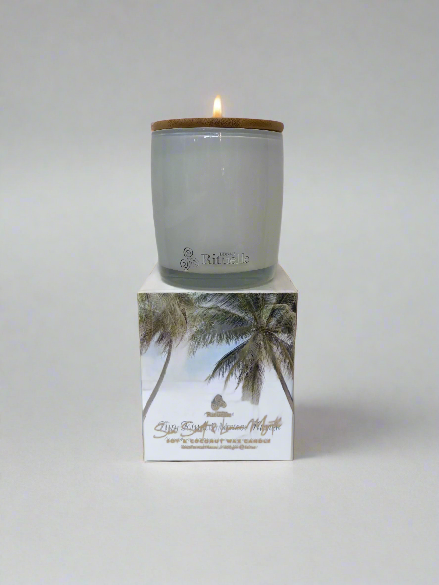 Sea salt & Lemon Myrtle Candle - large