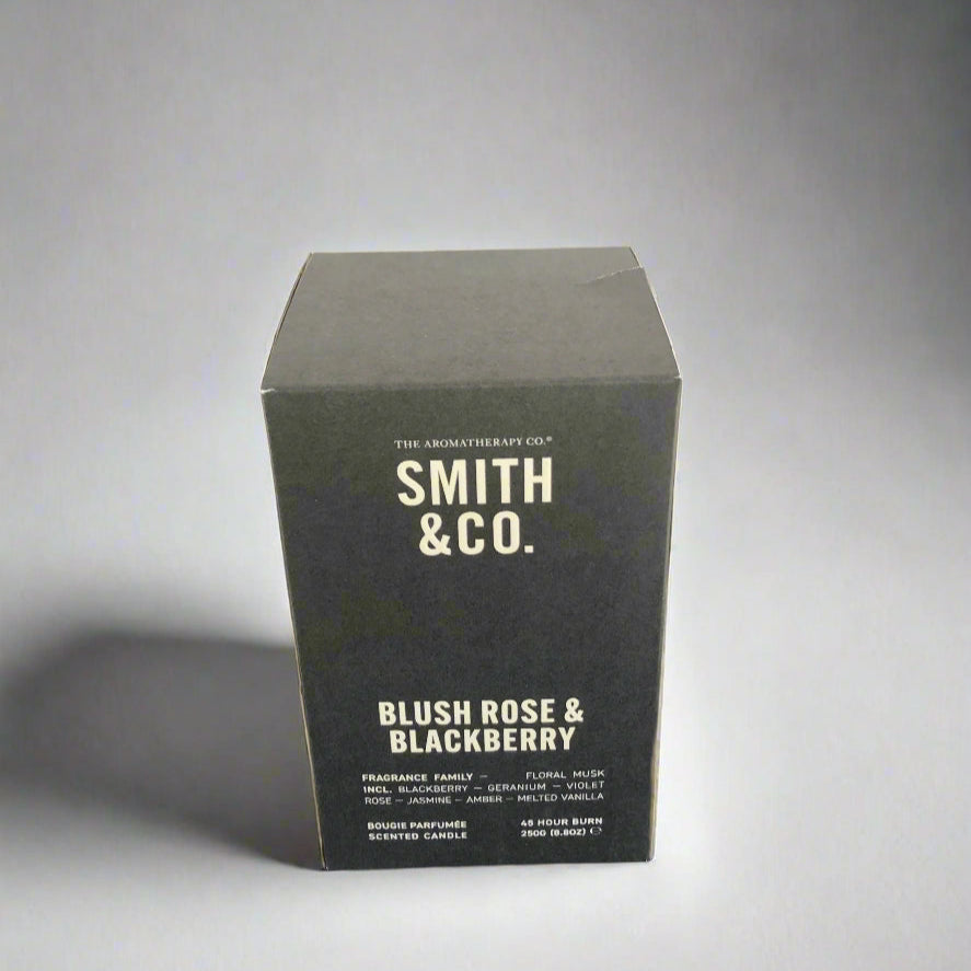 Black box with 'Smith & Co.' branding on a dark surface