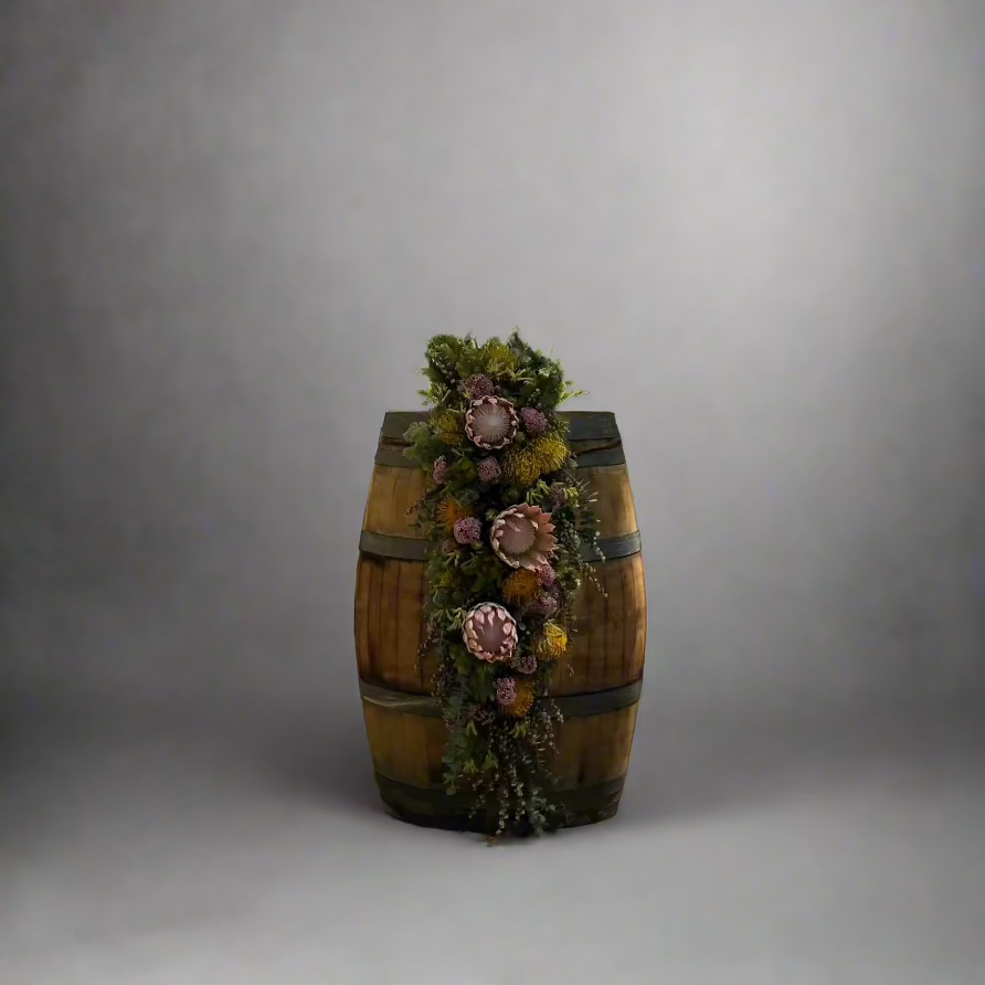 Wine barrel arrangement