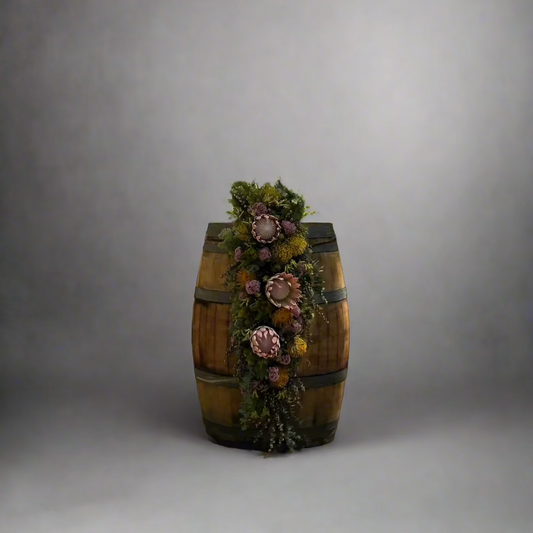 Wine barrel arrangement