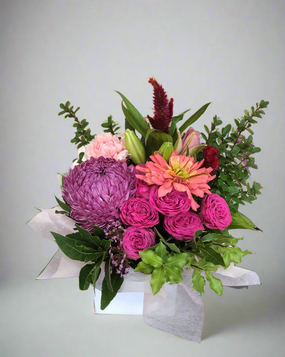 Bouquet of flowers in a ceramic