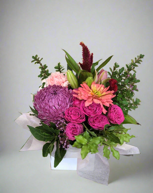 Bouquet of flowers in a ceramic