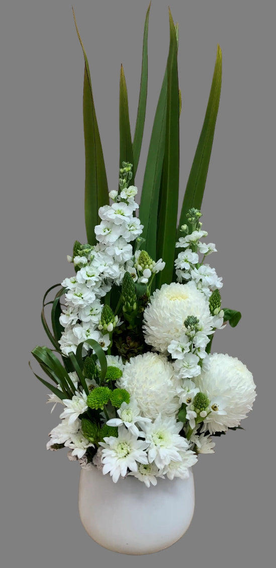 Sympathy flower arrangement