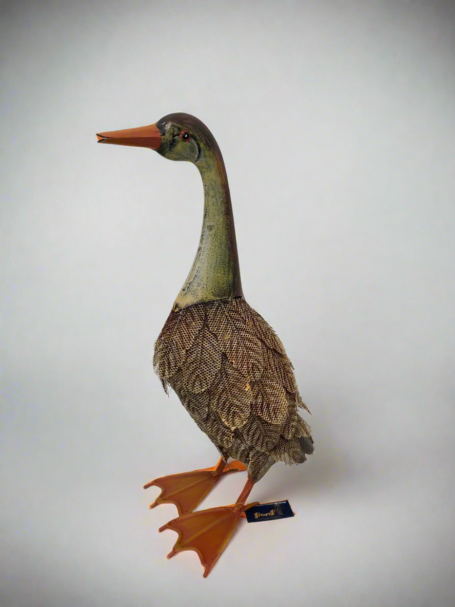 decorative metal duck