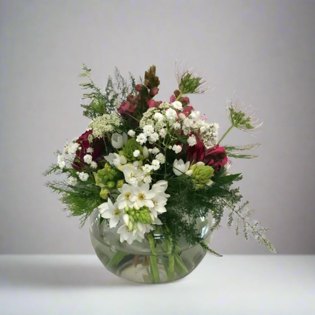 Fishbowl Flower Arrangement