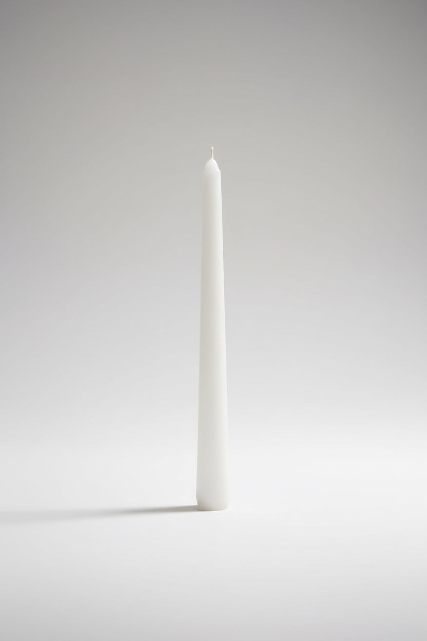 White dinner candle