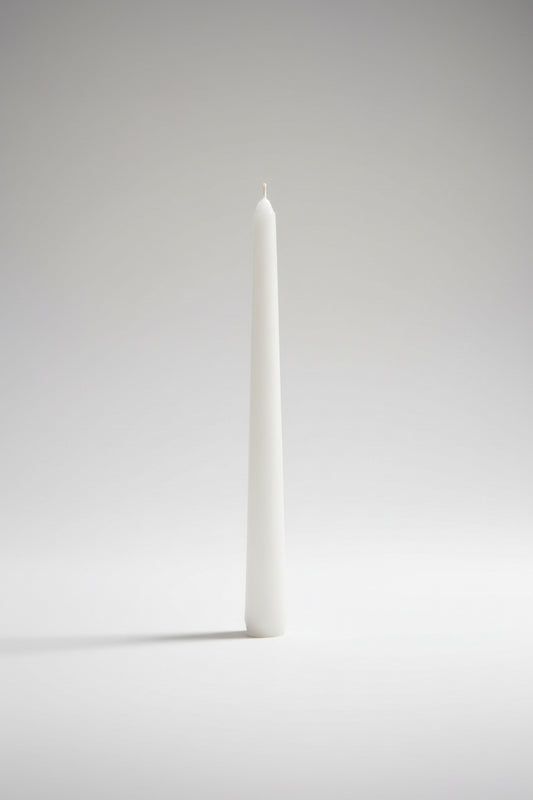 White dinner candle
