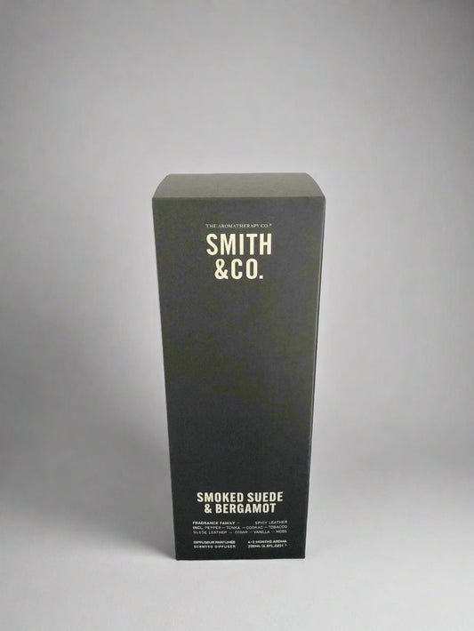 Black box with 'Smith & Co.' branding on a white background