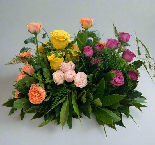 Rose table arrangement