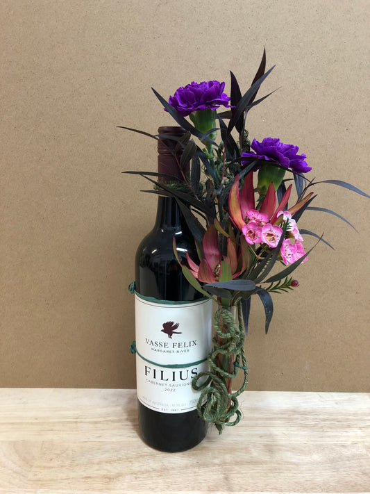 Flower Wine Bottle