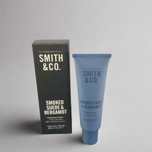Smith & Co. tube and packaging on a black surface with a white background