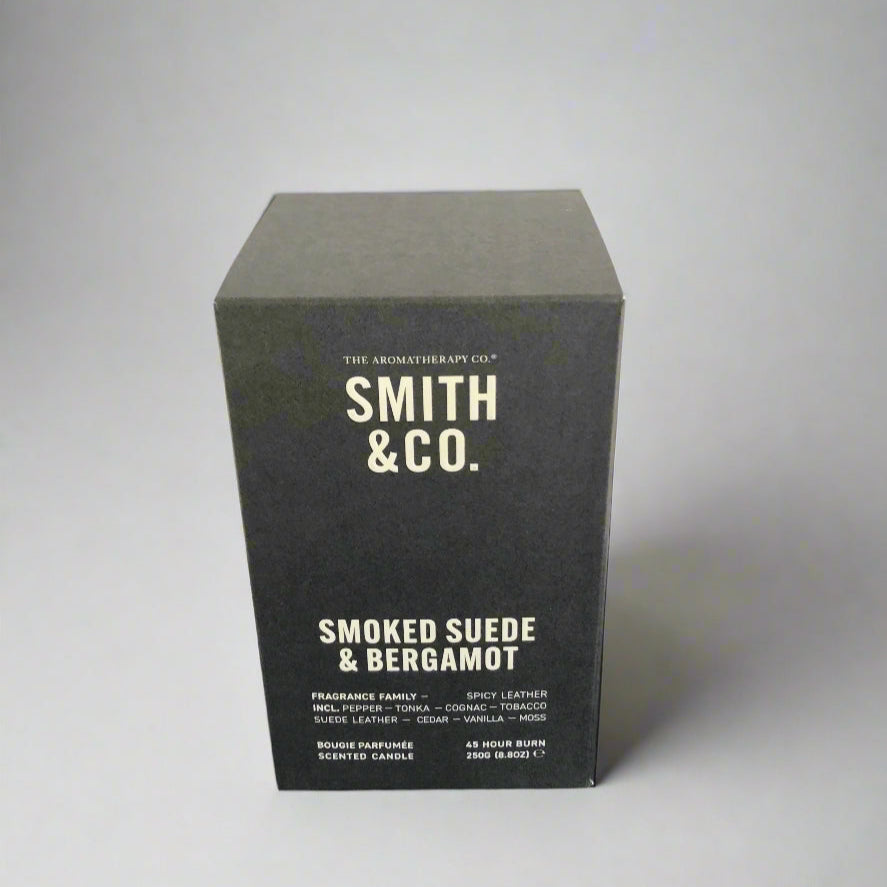 Black box with 'Smith & Co.' branding on a dark surface