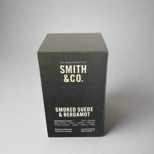 Black box with 'Smith & Co.' branding on a dark surface