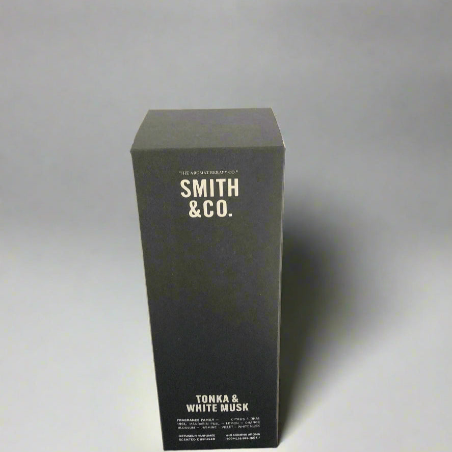Black box with 'Smith & Co.' branding on a white background