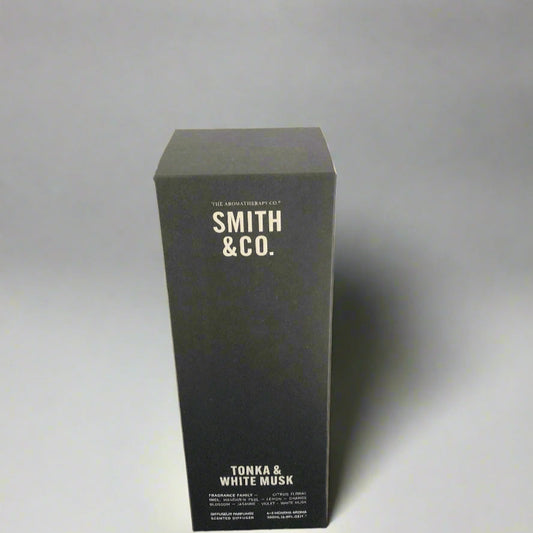 Black box with 'Smith & Co.' branding on a white background