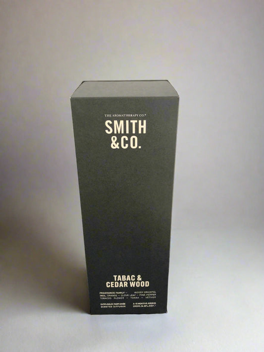 Black box with 'Smith & Co.' branding on a white background