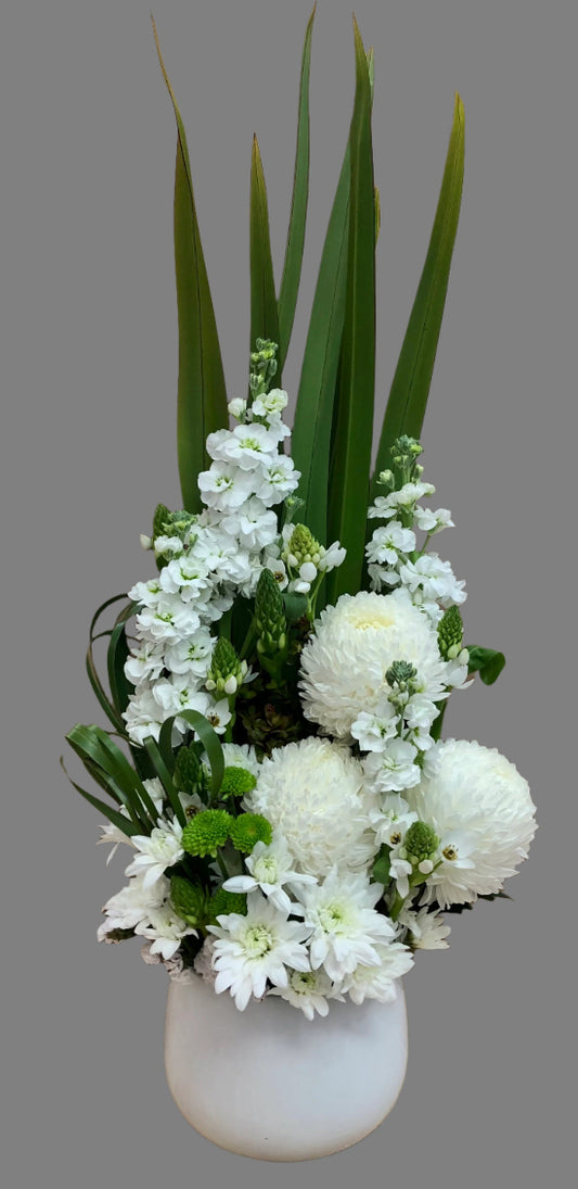 Sympathy flower arrangement