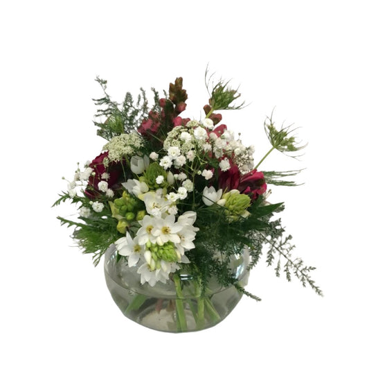 Fishbowl Flower Arrangement